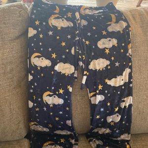 Moon and Cloud Pajama Pants. Felt Pants. Good Condition.